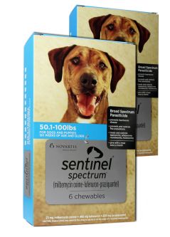 Sentinel Spectrum For Dogs 50.1-100 lbs 12 Month
