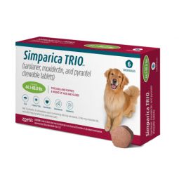 Simparica Trio For Dogs 44.1-88 lbs 6 Tablets