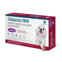 Simparica Trio For Dogs 5.6-11 lbs 6 Tablets
