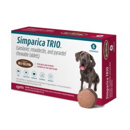 Simparica Trio For Dogs 88.1-132 lbs 6 Tablets