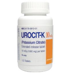 Urocit-K 10mEq 1080 mg Extended-Release Tablets 100ct