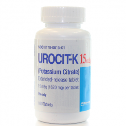 Urocit-K 15mEq 1620mg Extended-Release Tablets 100ct