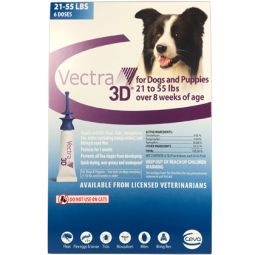 Vectra 3D For Dogs 21-55 lbs 6 Pack