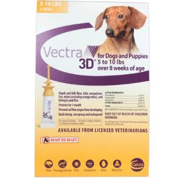 Vectra 3D For Dogs 5-10 lbs 6 Pack
