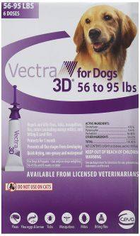 Vectra 3D For Dogs 56-95 lbs 6 Pack