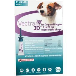 Vectra 3D For Dogs 11-20 lbs 6 Pack