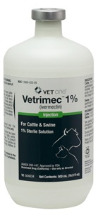 Vetrimec Injection (Ivermectin 1 %) 500mL