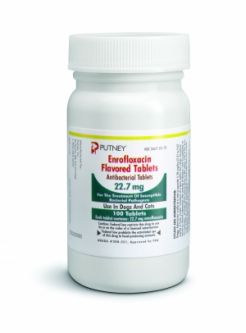 Enrofloxacin Flavor Tablets 22.7 mg PER TABLET