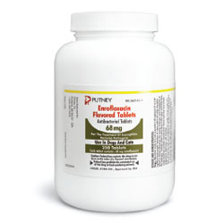 Enrofloxacin Flavor Tablets 68 mg PER TABLET